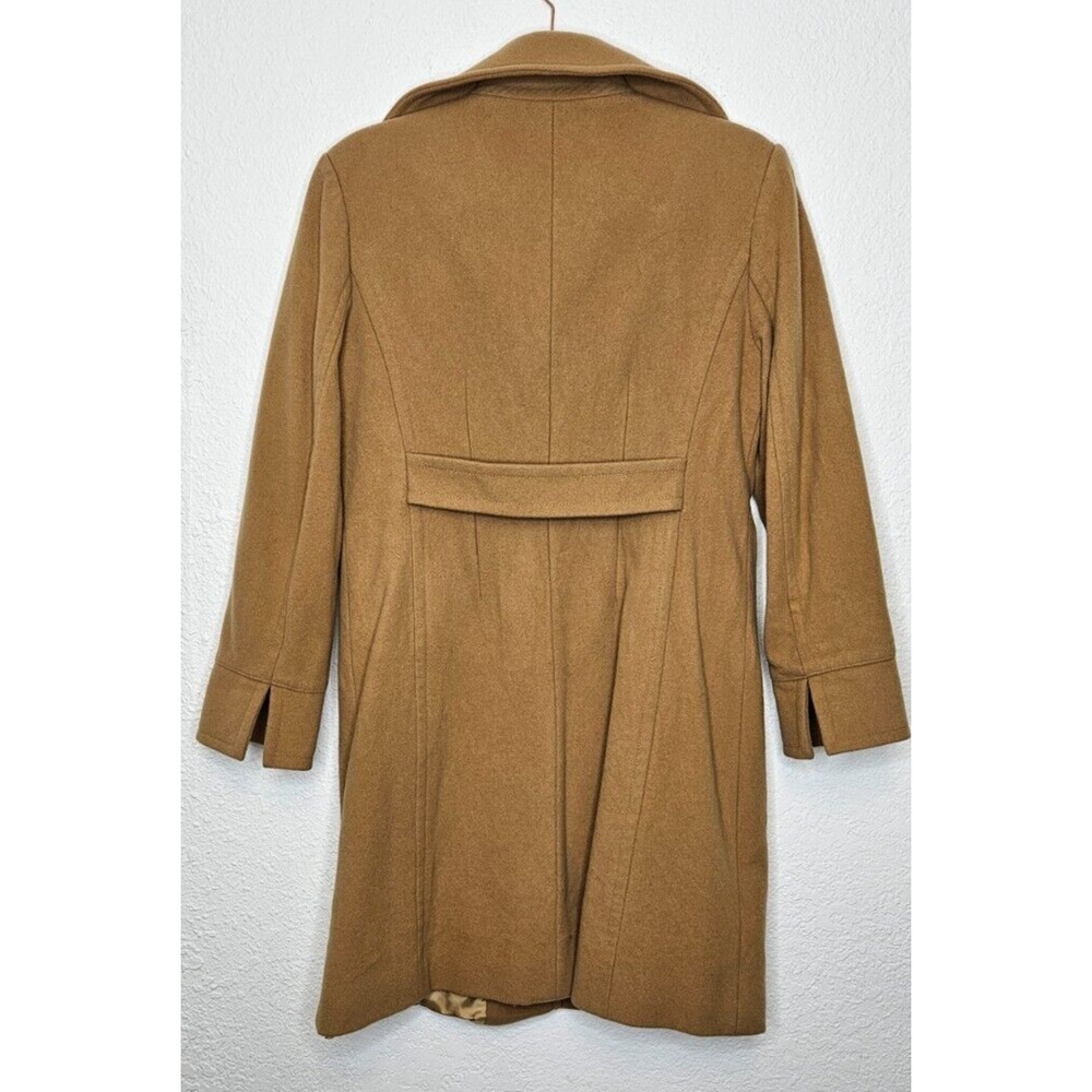 Nine West Camel Brown Wool Blend Pea Coat - Picture 8 of 16
